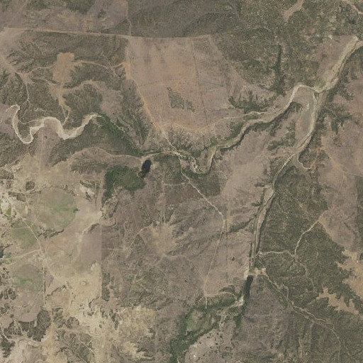 Aerial imagery of Mott Camp Springs, TX