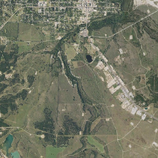 Aerial imagery of Park Spring, TX