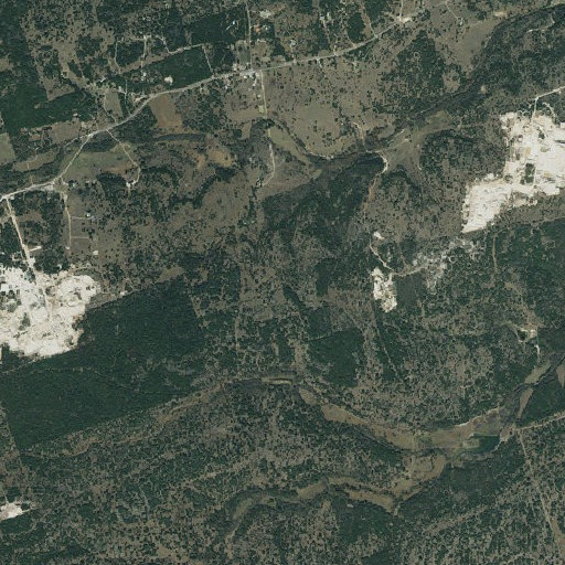 Aerial imagery of Warwick Springs, TX