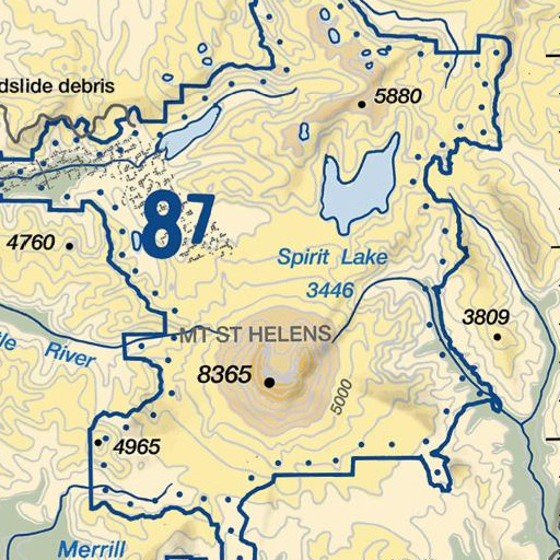 FAA VFR chart of Loowit Creek, WA