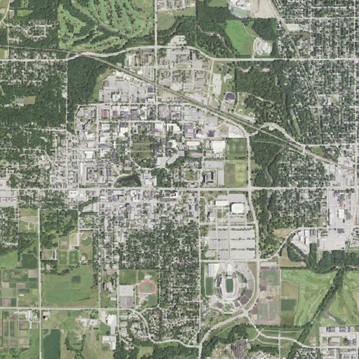 Aerial imagery of Freeman Hall, IA