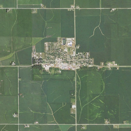 Aerial imagery of Shellsburg Elevator, IA