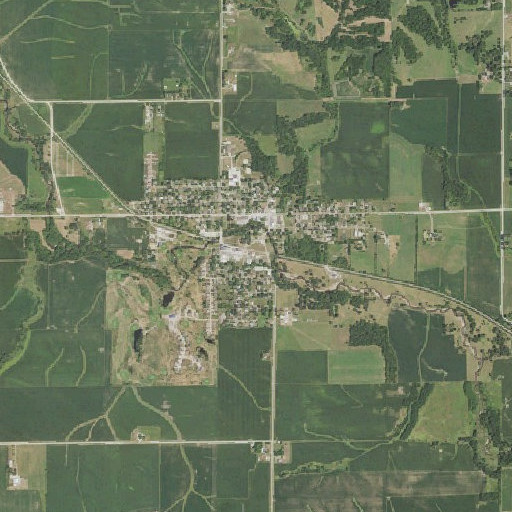 Aerial imagery of Shellsburg Elevator, IA