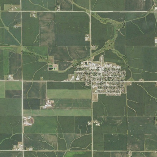 Aerial imagery of Central Lutheran School, IA
