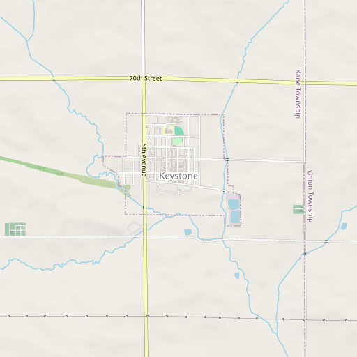 OpenStreetMap map of Schroeder Library, IA