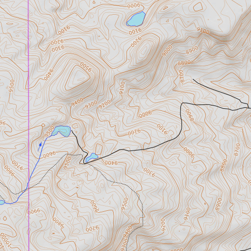 OpenTopoMap map of McChivvis Dam, CO