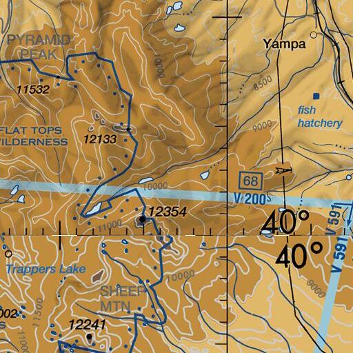 FAA VFR chart of Rams Horn Dam, CO