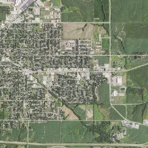 Aerial imagery of Aurora Park, IA