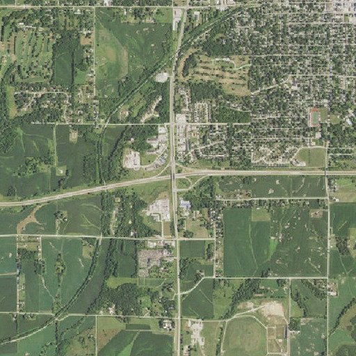 Aerial imagery of Interchange 164, IA