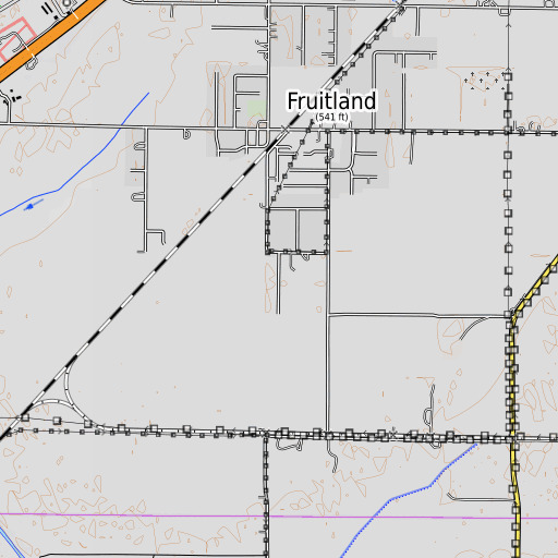 OpenTopoMap map of Warehouse Raceway, IA