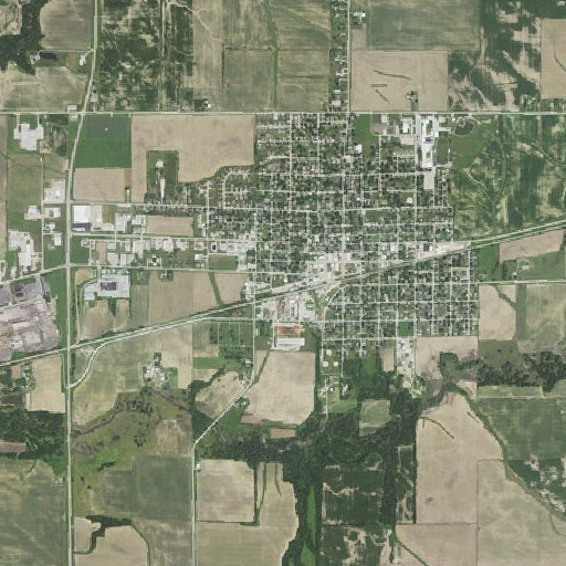Aerial imagery of Wilton, IA