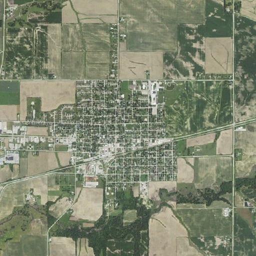 Aerial imagery of Wilton Elementary School, IA