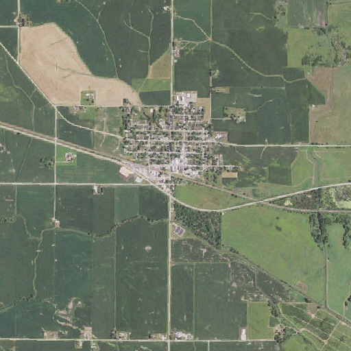 Aerial imagery of Wheatland, IA
