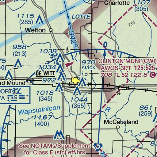 FAA VFR chart of 4-H Fairgrounds, IA