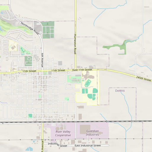 OpenStreetMap map of 4-H Fairgrounds, IA