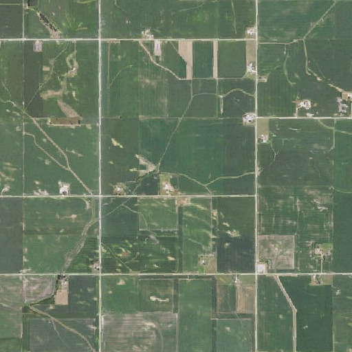 Aerial imagery of Dutton Cemetery, IA
