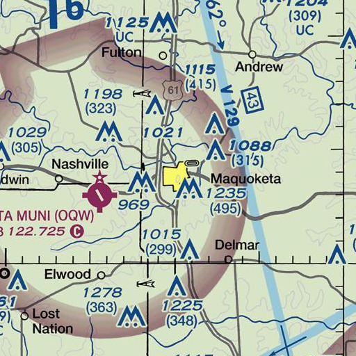 FAA VFR chart of Third Ward Park, IA