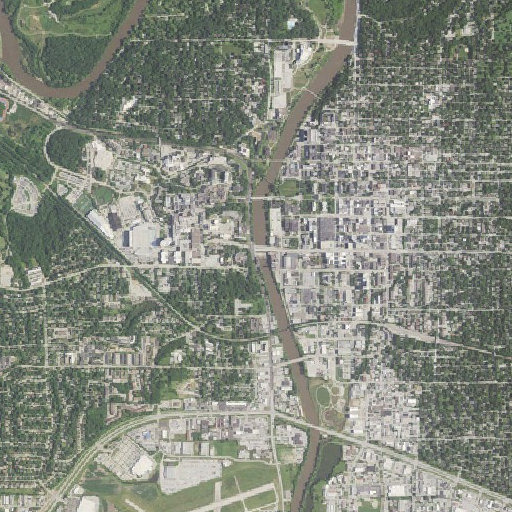 Aerial imagery of Hydraulics Laboratory, IA