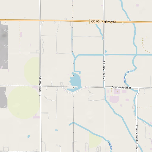 OpenStreetMap map of Sullivan Dam, CO