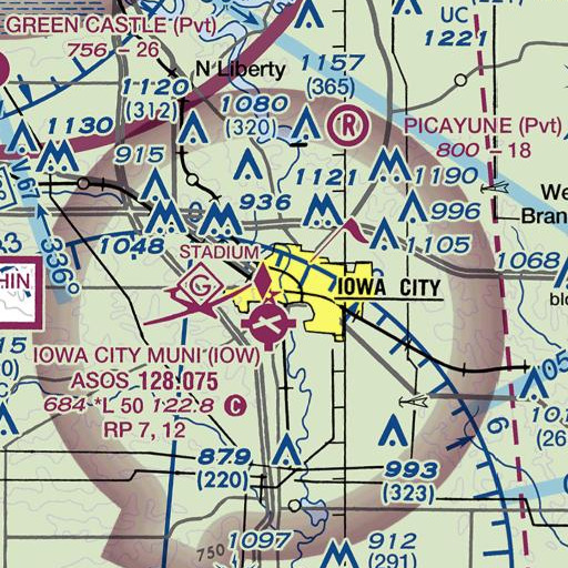 FAA VFR chart of Facilities Services Shop, IA