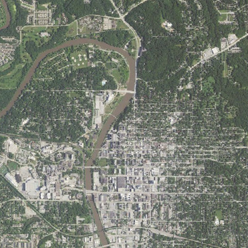 Aerial imagery of Dey House, IA
