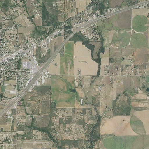 Aerial imagery of Lytle High School, TX