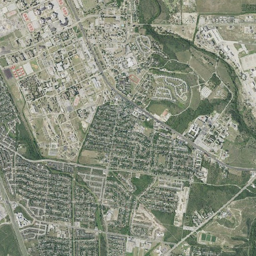 Aerial imagery of Royal Gate Elementary School, TX