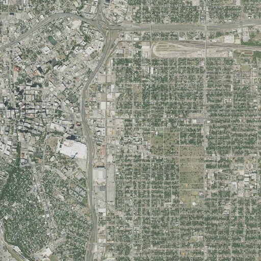 Aerial imagery of Rameses School, TX