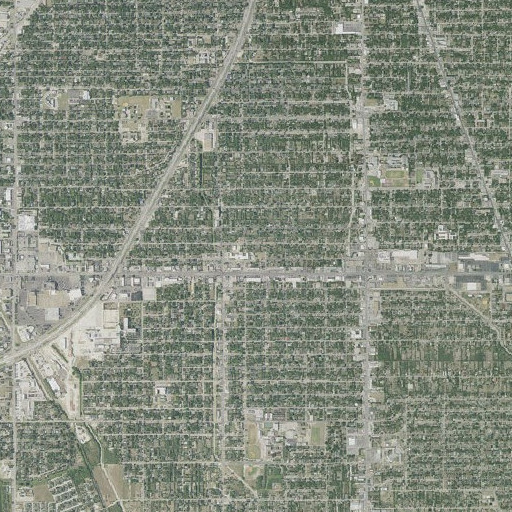 Aerial imagery of Rayburn Elementary School, TX
