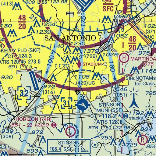 FAA VFR chart of Riverside Park Elementary School, TX