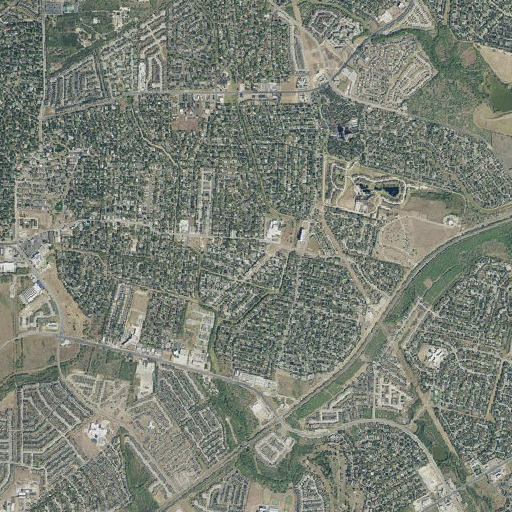 Aerial imagery of Montgomery Elementary School, TX