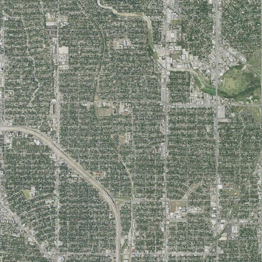 Aerial imagery of Neal Elementary School, TX