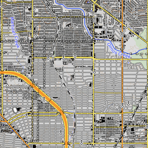 OpenTopoMap map of Neal Elementary School, TX