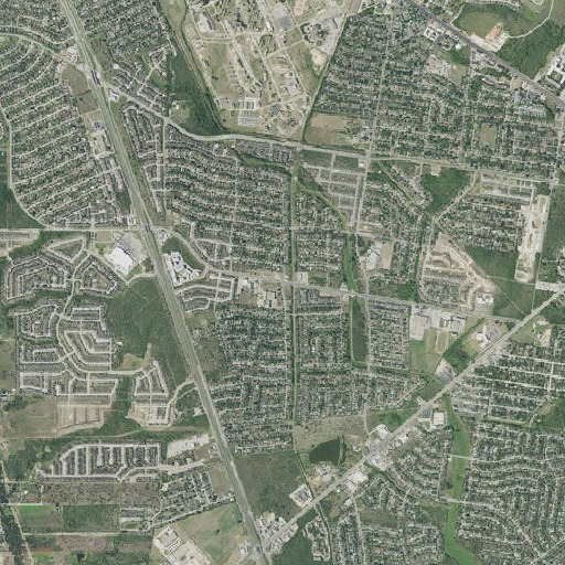 Aerial imagery of Neil Armstrong Elementary School, TX
