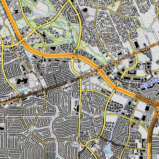 OpenTopoMap map of Northside Alternative School, TX