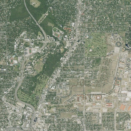 Aerial imagery of Lamar Elementary School, TX