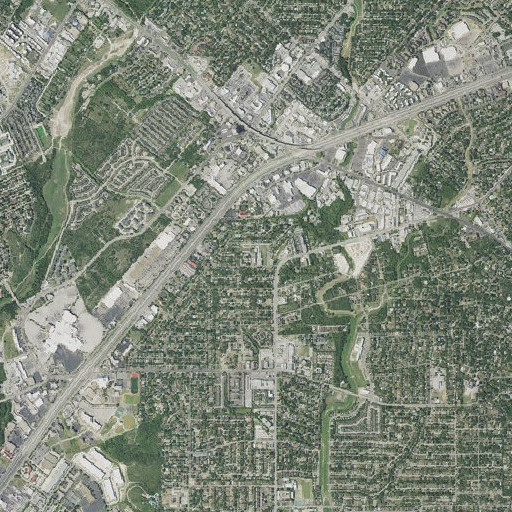 Aerial imagery of Lawrence Powell Elementary School, TX