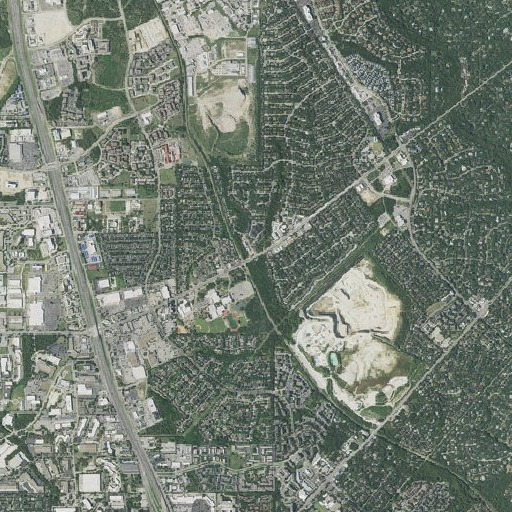 Aerial imagery of Locke Hill Elementary School, TX