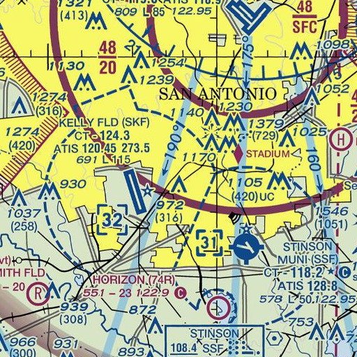 FAA VFR chart of Lowell Elementary School, TX
