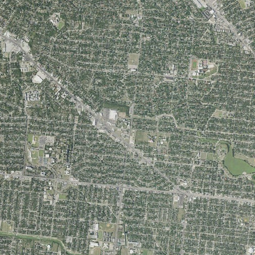 Aerial imagery of Madison Elementary School, TX