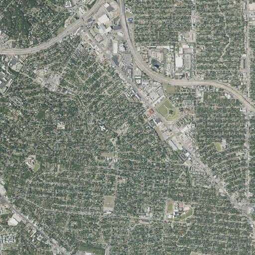 Aerial imagery of Maverick Elementary School, TX