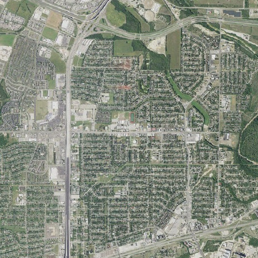 Aerial imagery of Jay High School, TX