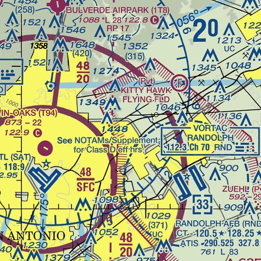 FAA VFR chart of Judson Learning Academy, TX