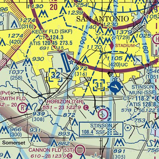 FAA VFR chart of Kindred Elementary School, TX