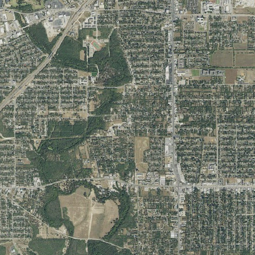 Aerial imagery of Henry Carroll Elementary School, TX