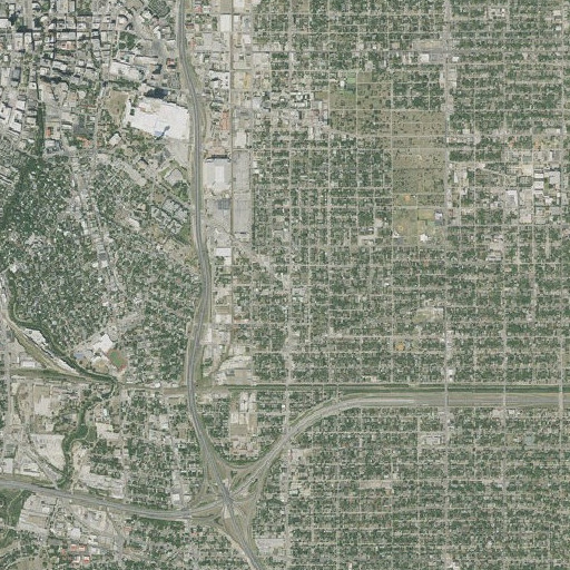Aerial imagery of Herff Elementary School, TX