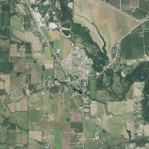 Aerial imagery of Hidden Cove Elementary School, TX