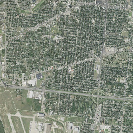 Aerial imagery of Gardendale Elementary School, TX