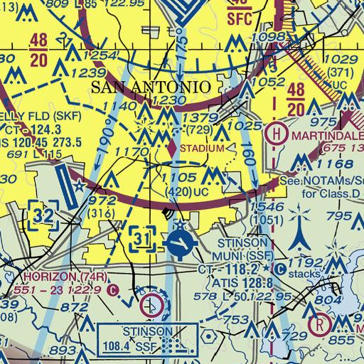 FAA VFR chart of Eloise Japhet Elementary School, TX