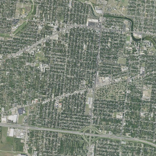 Aerial imagery of Emma Frey Elementary School, TX